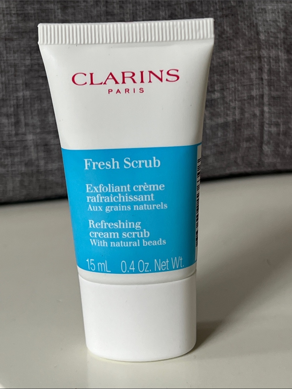 Clarins Fresh Scrub - White & Blue Tube